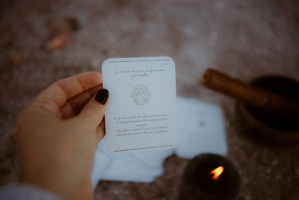 un oracle concu par une photographe pour des photographes. jeu de cartes à tirer 